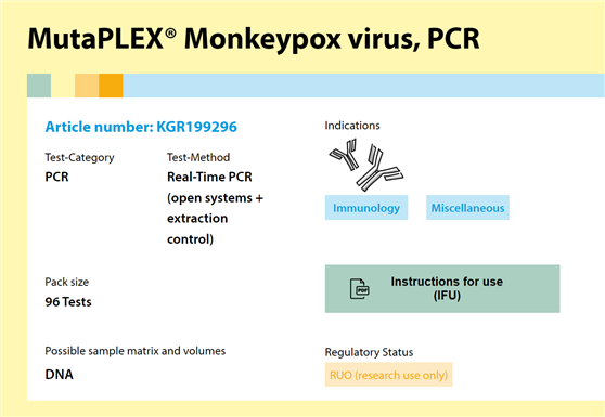 猴痘病毒檢測(cè)試劑盒